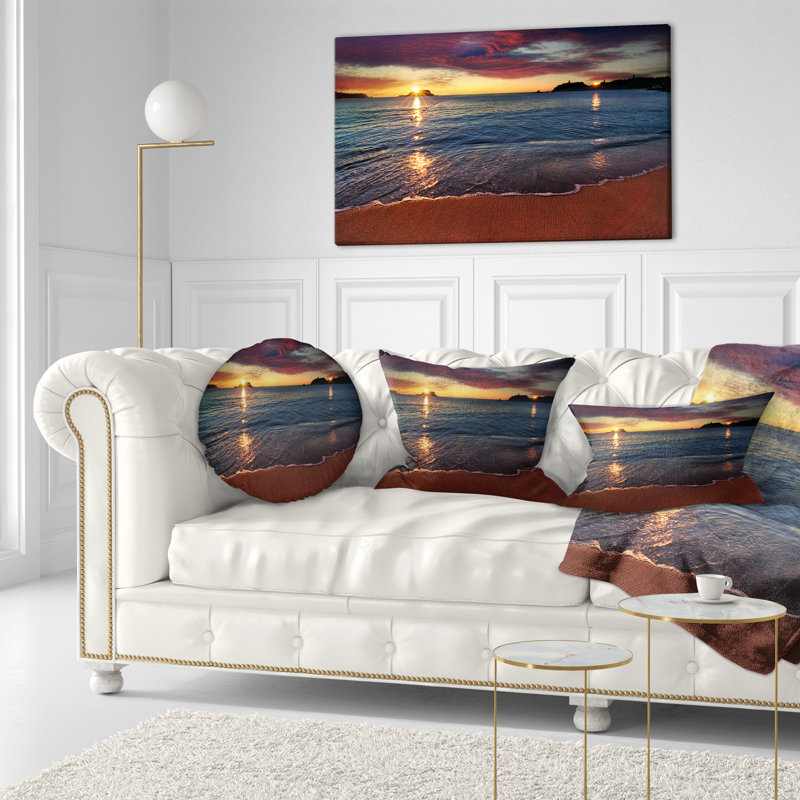 Coussin lombaire magnifique à coucher de mer