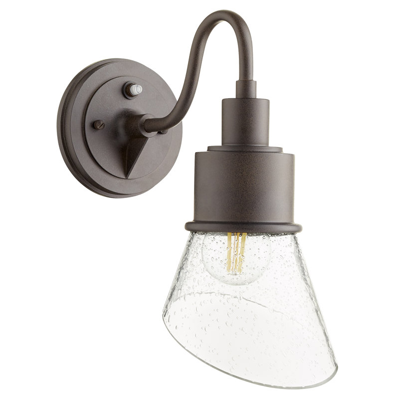 Luminaire de grange d'extérieur Markeith, Bronze huilé, H 13 po x l 6 po x P 12 po