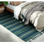 Tapis rayé et bambou en soie tissé à plat Steinman