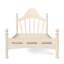 Lit plateforme simple avec tête de lit chic, structure de lit en bois massif avec support à lattes, pas de sommier tapissier et conception basse à terre-1162784749