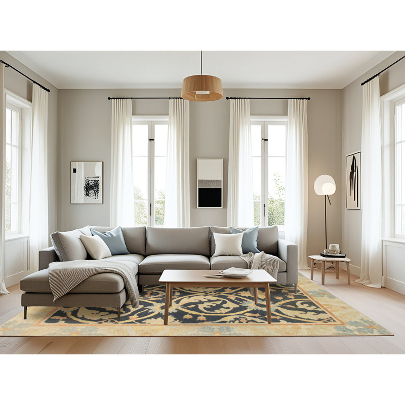 Tapis abstrait moderne 1228, Rectangle 8 pi x 12 pi