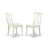 6 Piece Kitchen Table & Chairs Set Contains a Rectangle Dining Room Table and 4 Dining Chairs with a Bench, 36x60 Inch, Linen White-423856980