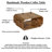 Dollicia 30 Inch Natural Brown Mango Wood, Hollow Cube Shape Coffee Table