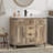 Farmhouse Bathroom Vanity With SMC Resin Sink and Faucet-893111604