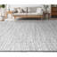 Plaid Area Rug in Blue/Silver-1920330217