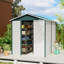 Arlyss 9 x 6FT Metal Garden Shed with Lockable Door and Window Green
