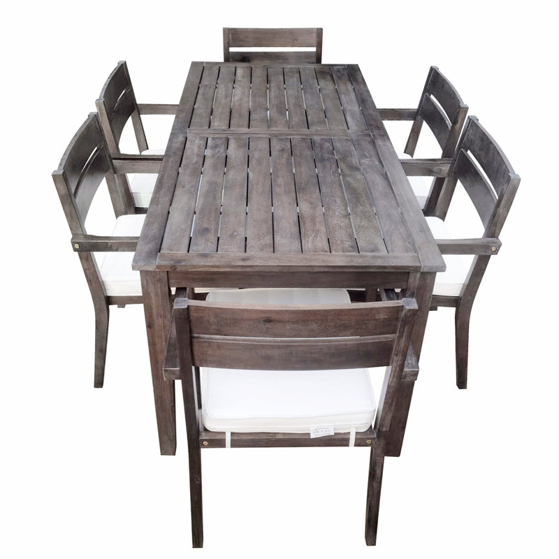Patio Dining Set, Outdoor Dining Table And Chairs For Patio, Balcony And Backyard, Gray
