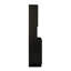 Grande armoire noire de 70,35 po pour la chambre à coucher. 6 portes, 1 tablette ouverte, 1 tablette de rangement attrayante en noir. Pièce stable-1575206068