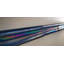 Atmosphere 2 in. x 8 in. Iridescent Recycled Glass Handmade Trim Decorative Wall & Pool Tile