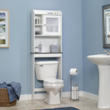 Sauder Caraway Space-Saving Etagere Pantry Cabinet With Adjustable Shelves And Translucent Door Insert