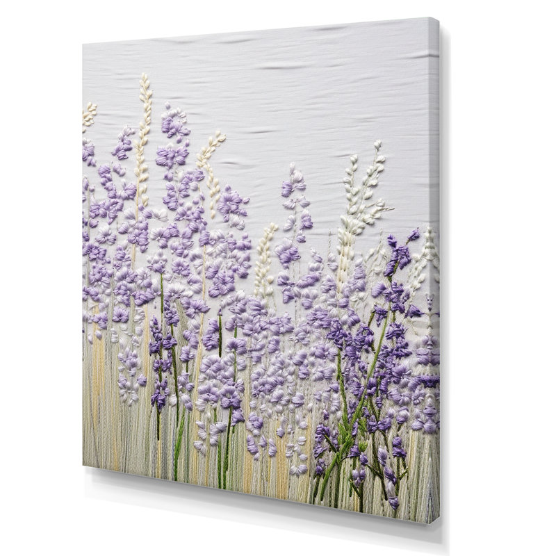 «Violets Minimalisme Dream I» sur toile, Toile tendue, H 20 po x l 12 po x P 1 po