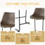 Tabouret de comptoir de style rétro 24 pouces (ensemble de 2)-1124465981