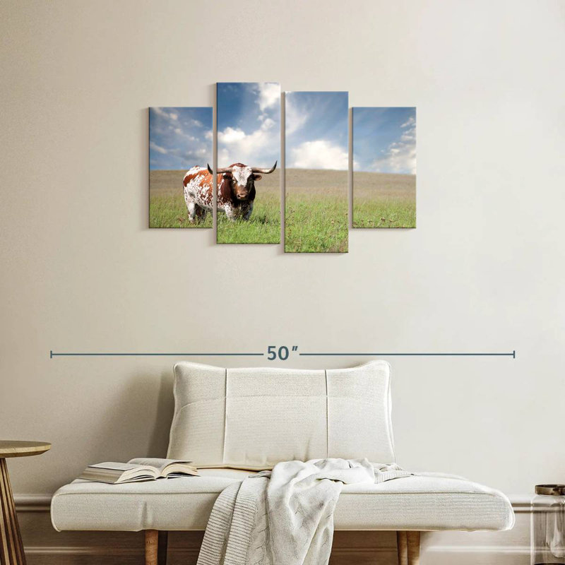 Oklahoman Texas Longhorn, H 22 po x l 36 po