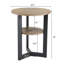Petite table de bout à 2 niveaux avec structure en métal-1318752502