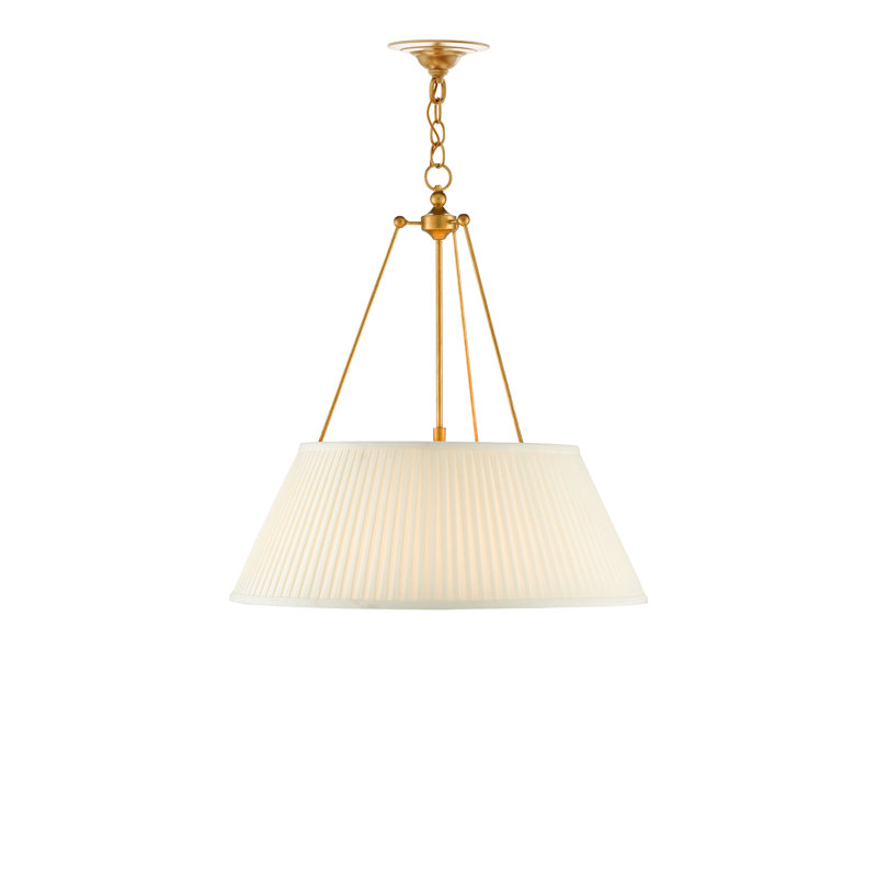 Lytham 1 - Light Antique Gold/White LED Unique/Statement Pendant