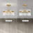 Iola 17" Glossy Bronze Drum Flush Mount with Clear Glass Bars