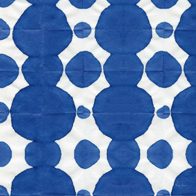 «Eisine Aquarelle Blue Square IX on Canvas» par Nancy Green, reproduction