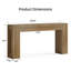 Grand canapé de table en bois 63 po