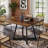 31.5" Square Dining Table, Wood Kitchen Table for 4