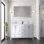 Meuble-lavabo double l 72 po x P 22 po, comptoir en quartz blanc-438916611-438916612