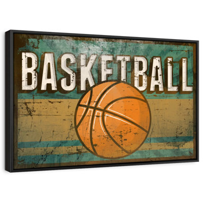 Sports «Grunge Basketball Canvas Print»