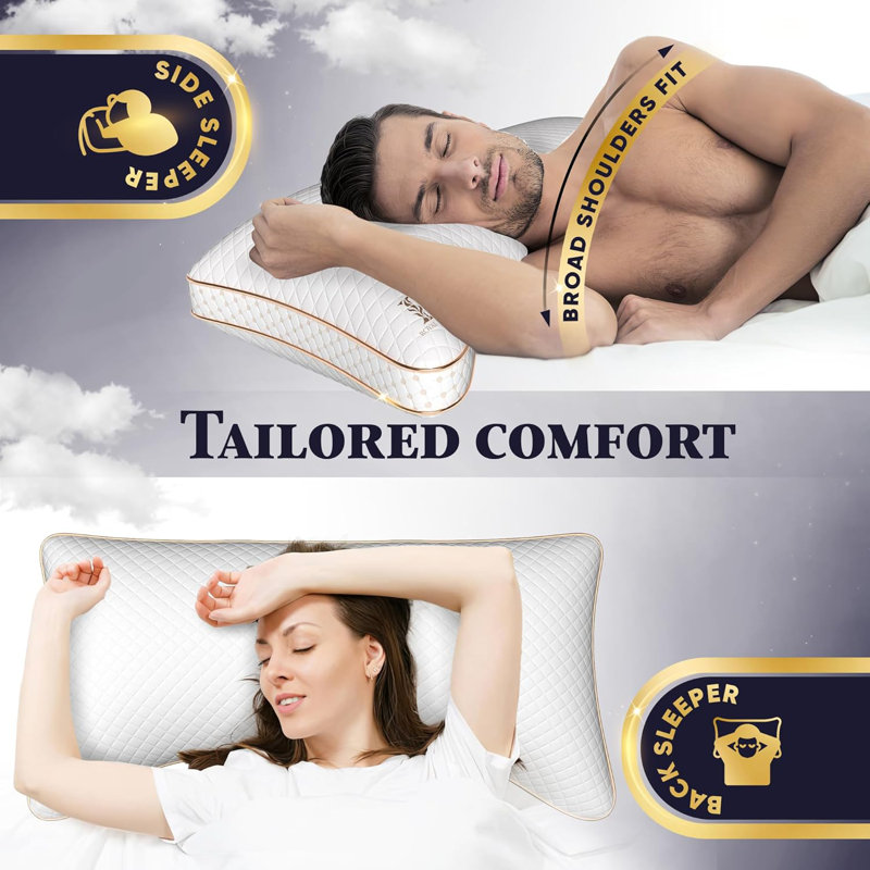 Oreiller en mousse à mémoire de forme Royal Therapie, réglable sans odeur, soulagement de la douleur au cou