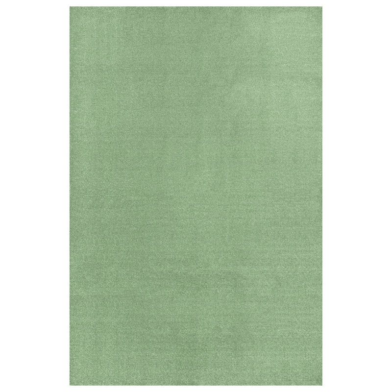 Monarrez Nylon Bath Rug with Non-Slip Backing, Single- 108" L x 72" W, Deep Fern