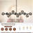 12-light Dimmable Chandelier Modern Chandelier Dining Room Chandelier Linear Chandelier