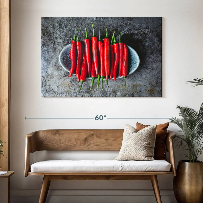 Yarlin Peppers, 32" H x 48" W