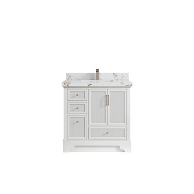 Meuble-lavabo simple 36 po avec plateau Alys