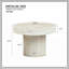 Table basse ronde en fibre de verre