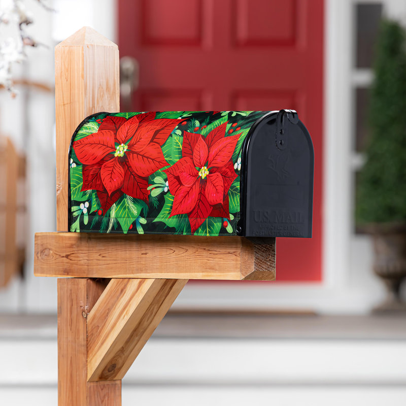 Couvercle de boîte aux lettres Peace Poinsettia