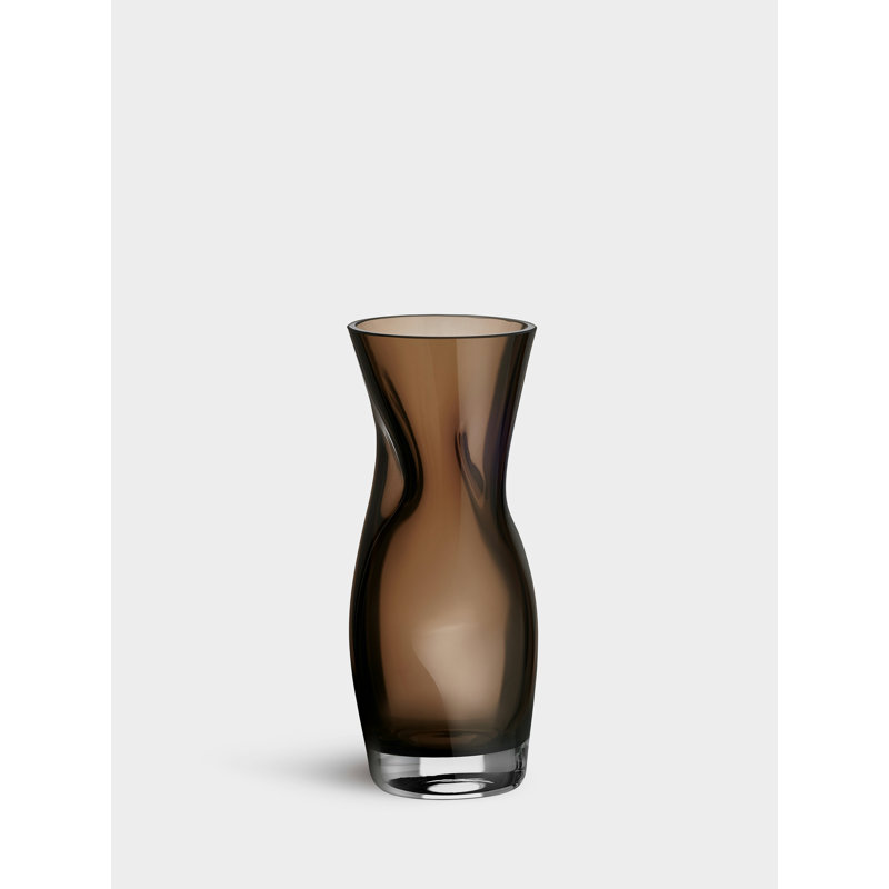 Squeeze Handmade Glass Table Vase, 9.06" H x 4.72" W x 4.72" D