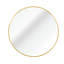 Salle de bain à miroir rond doré 16 pouces - Construction et look élégant 16 po pour-1677797314