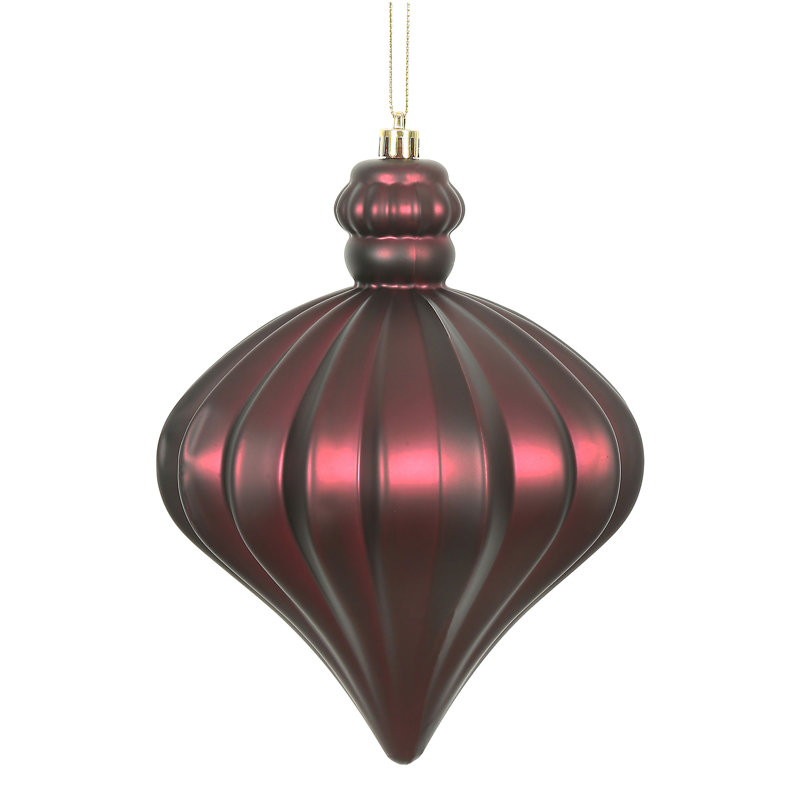 Ornement de Noël oignon 6 po, Rouge vin
