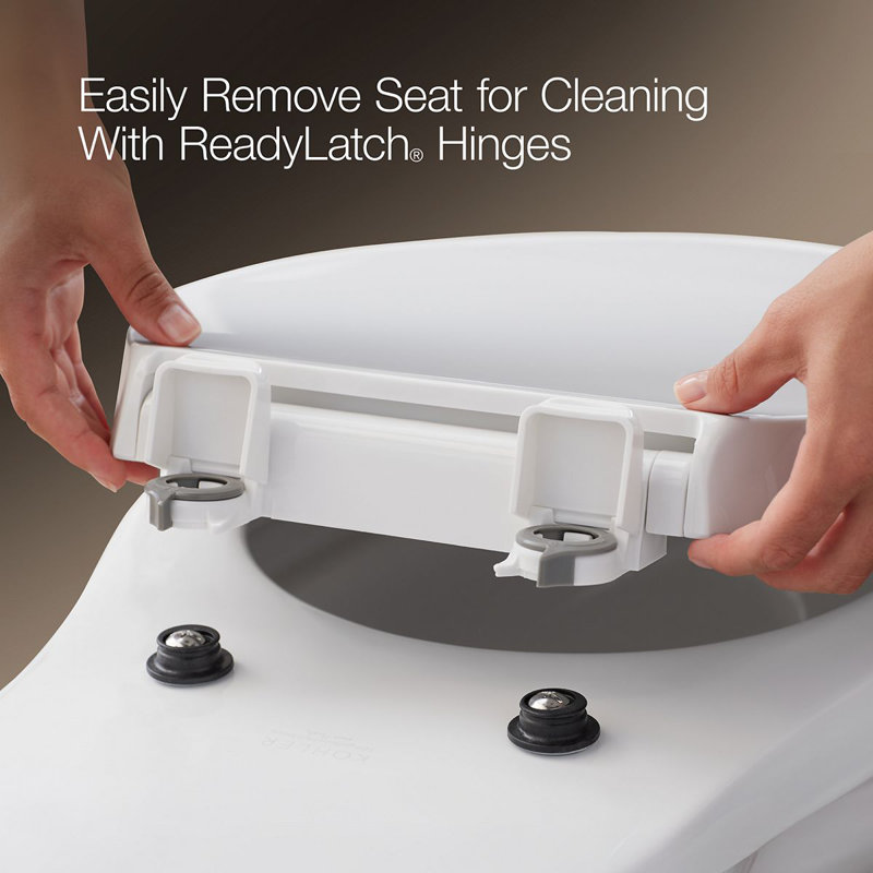 Kohler Cachet Quick-Release with Grip-Tight Elongated Toilet Seat, White