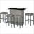 Modern Patio Bar Set With Storage, Durable Steel And Rattan, Perfect For Entertaining Outdoors
