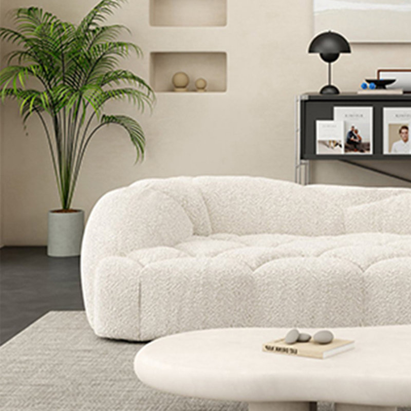 Canapé Marshmallow, Blanc, H 27,55 po x l 74,8 po x P 45,27 po