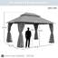 Pavillon de jardin en acier à toit double 13 pi x 10 pi Decksplore-133219288