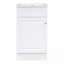 Meuble-lavabo de salle de bain avec lavabo, tablette de porte et tablette réglable-1733819980