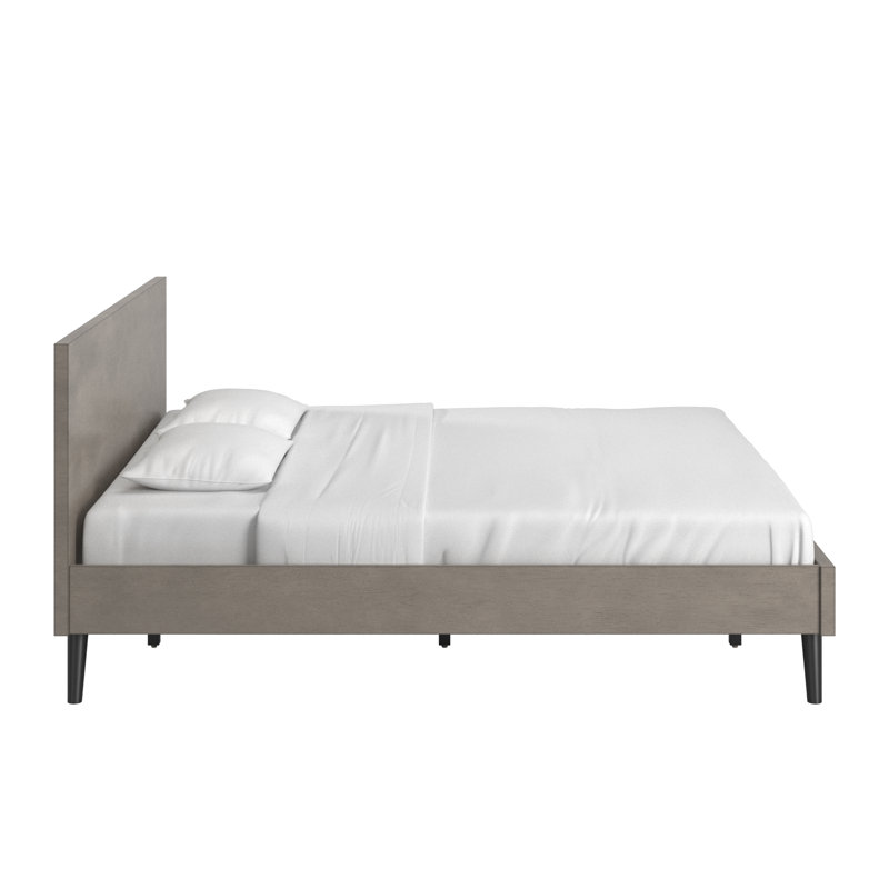 Lit plateforme Macedo Mid-Century, Très grand