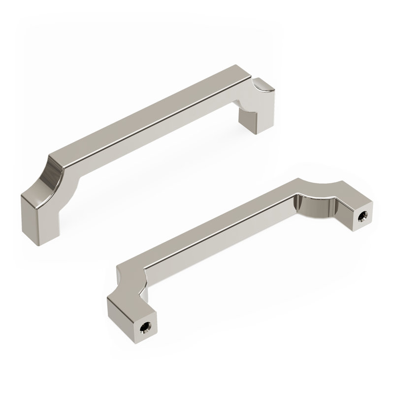 Monarch Bar Pull, 3-3/4", Polished Nickel