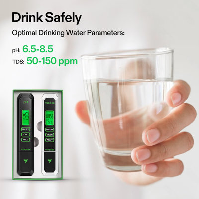 3-In-1 Digital Ph And Tds Meter Kits For Hydroponics, Pool And Aquarium