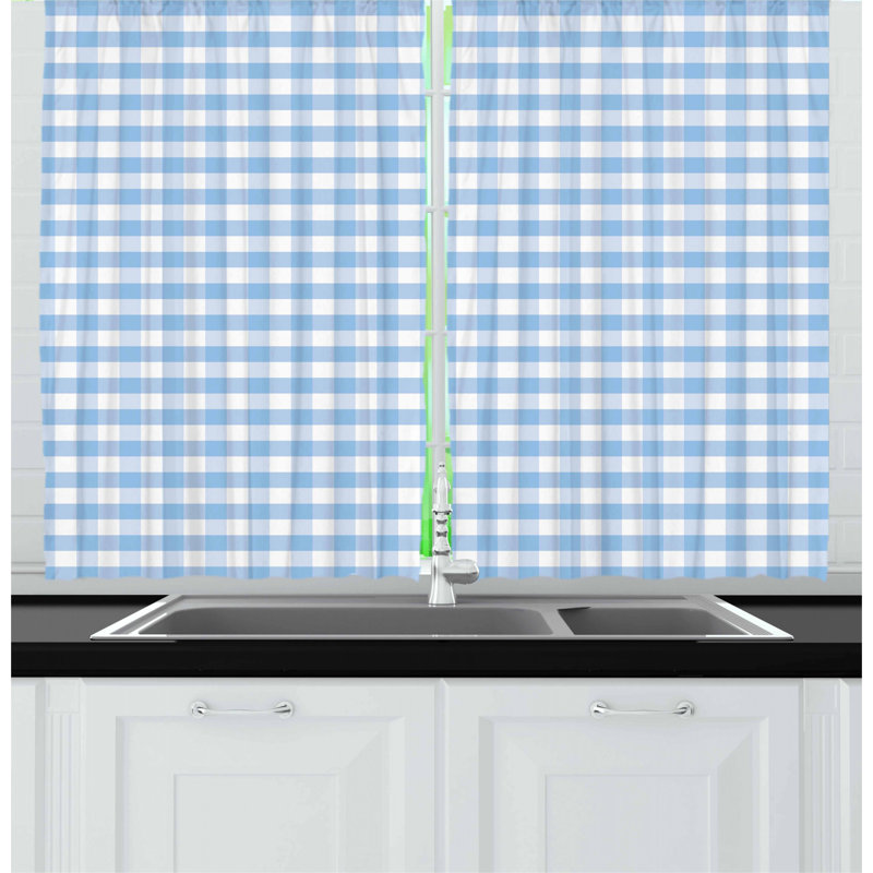 No Theme Pointed Kitchen Curtain