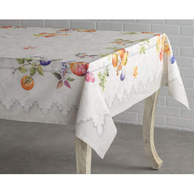 Maison d'Hermine  Fruit D'Hiver 100% Cotton Tablecloth - 60" x 90"