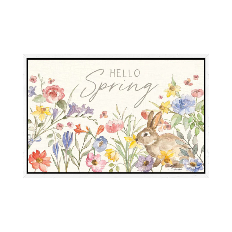 Happy Easter I by Silvia Vassileva - Gallery-Wrapped Canvas Giclée on Canvas, 45.72cm H x 66.04cm W, White Floater Frame
