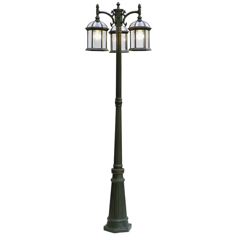 Lampadaire 3 lumières H 79 "Roscoe (double), rouille