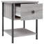 Lympsham 34cm W Iron Bedside Table-561615472