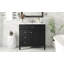 Meuble-lavabo 36 po avec lavabo supérieur, meuble-lavabo moderne avec 2 tiroirs et tiroir escamotable, meuble-lavabo simple