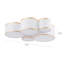 Plafonnier encastré cylindrique 5 lumières Cluster-2113411450